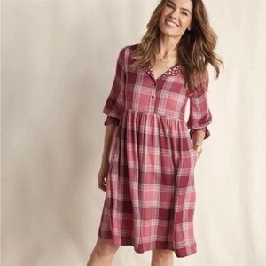 NWT Matilda Jane Plaid Brushed Flannel Dress M
